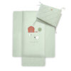 Pack Funda Nórdica + Relleno + Protector Funny Farm Bonjourbébé para Cuna 60x120cm