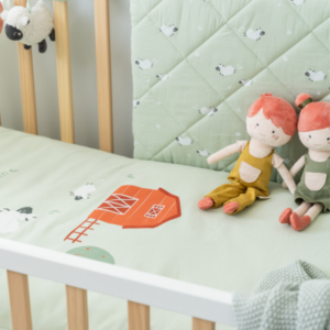 Pack Funda Nórdica + Relleno + Protector Funny Farm Bonjourbébé para Cuna 60x120cm