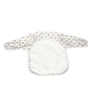 Babero con mangas Walking Mum Botton Flores