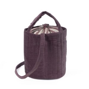 Bolsa Bucket Pasito a Pasito Cherry Velvet