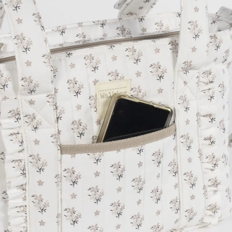 Bolsa Crossbody Walking Mum Botton Flores