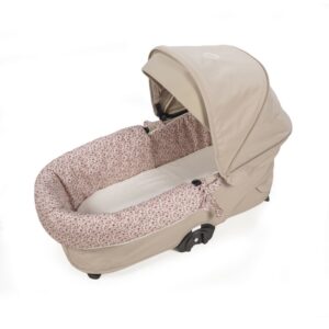 Cubre cuco dual + Sábana ajustable cuco Pasito a Pasito Cherry Flores