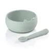 Set de bol y cuchara de silicona Jané