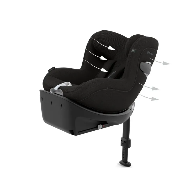 Silla auto Cybex Sirona Ti I-size Plus con reductor y capota antiuva