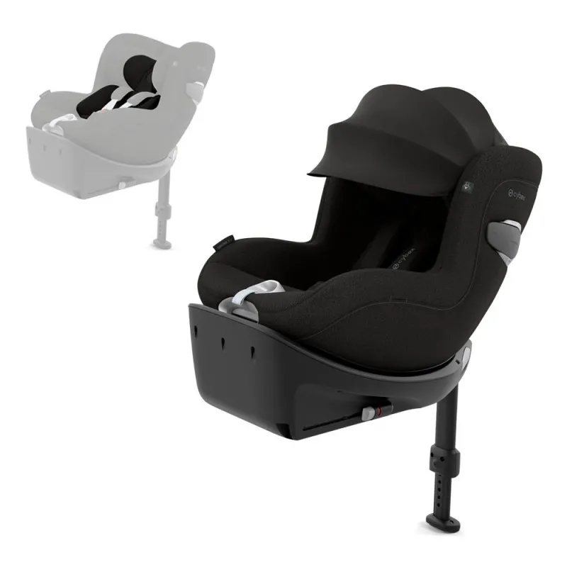 Silla auto Cybex Sirona Ti I-size Plus con reductor y capota antiuva