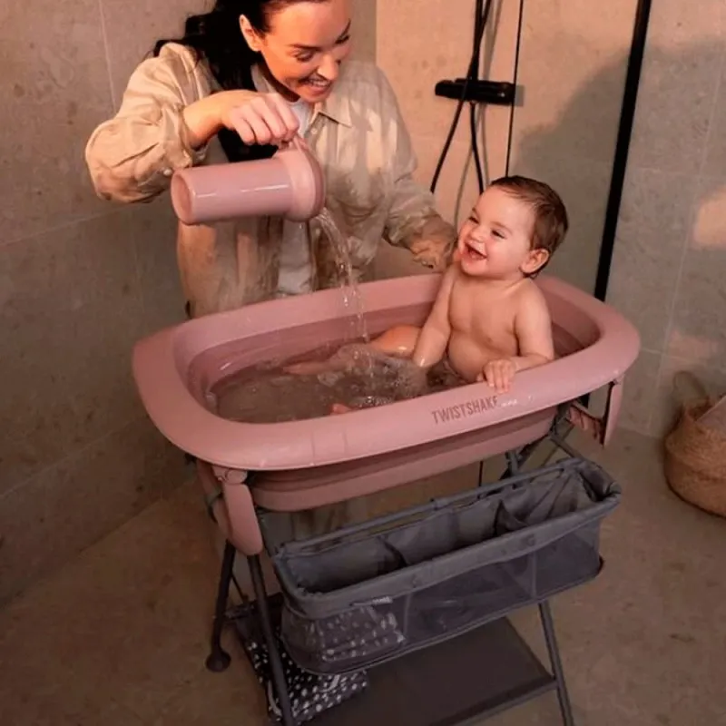 Bañera Plegable Twistshake con soporte y cojín