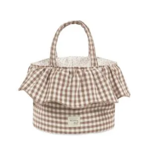 Cesta Organizadora Walking Mum Praliné Vichy