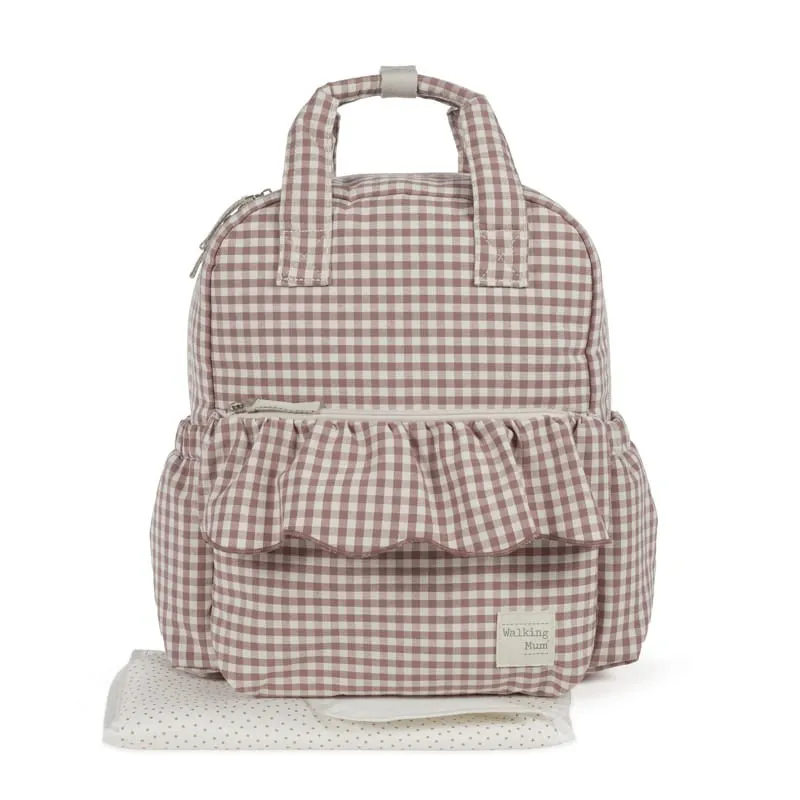 Mochila Praliné Walking Mum Vichy