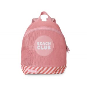 Mochila Infantil Antiarena Monnëka Stripes Bloom & Blush