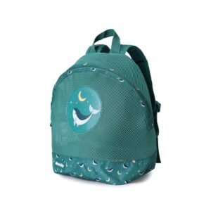 Mochila Infantil Antiarena Monnëka Whale Teal