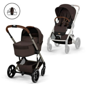 Cochecito Dúo Cybex Balios S Lux 2026 — Chocolate Brown