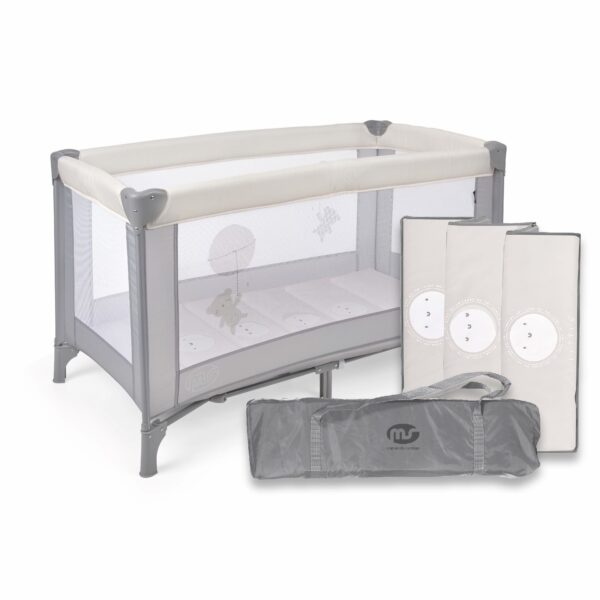 Cuna de viaje MS Basic — Beige