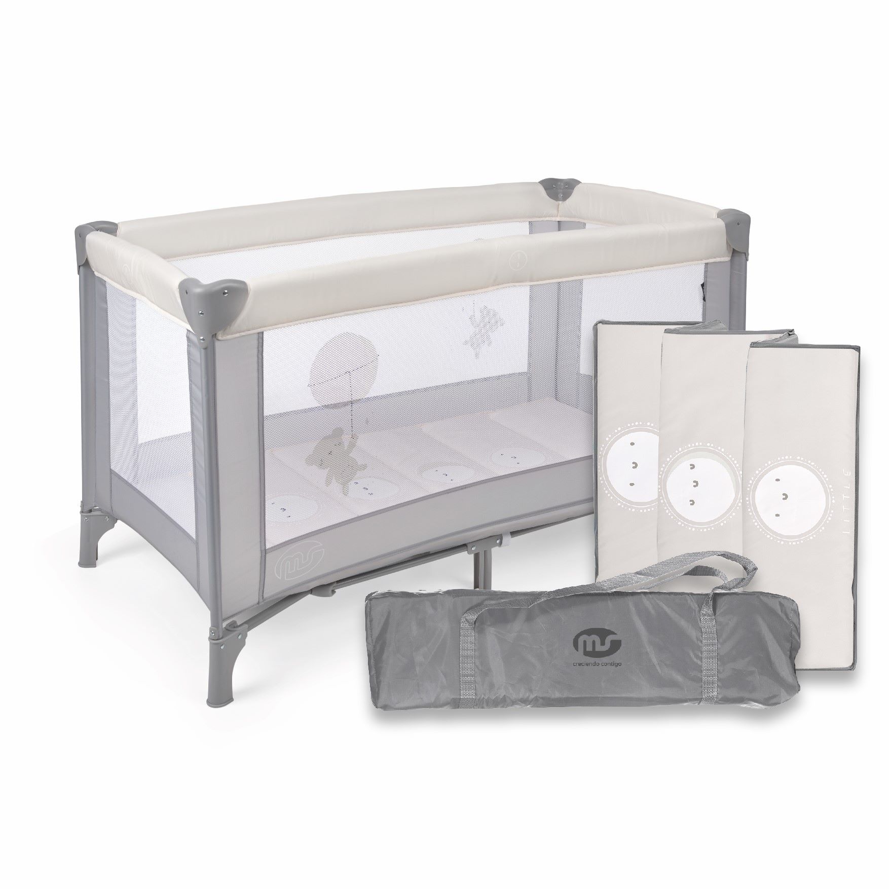 Cuna de viaje MS Basic — Beige