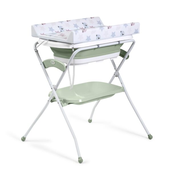 Bañera cambiador plegable MS Zoe — Verde